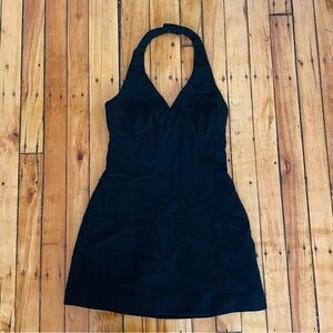 Vintage Bebe wool halter dress